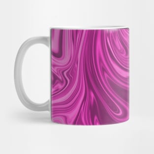 Bright shades of Pink liquid marble abstract swirl pattern Mug